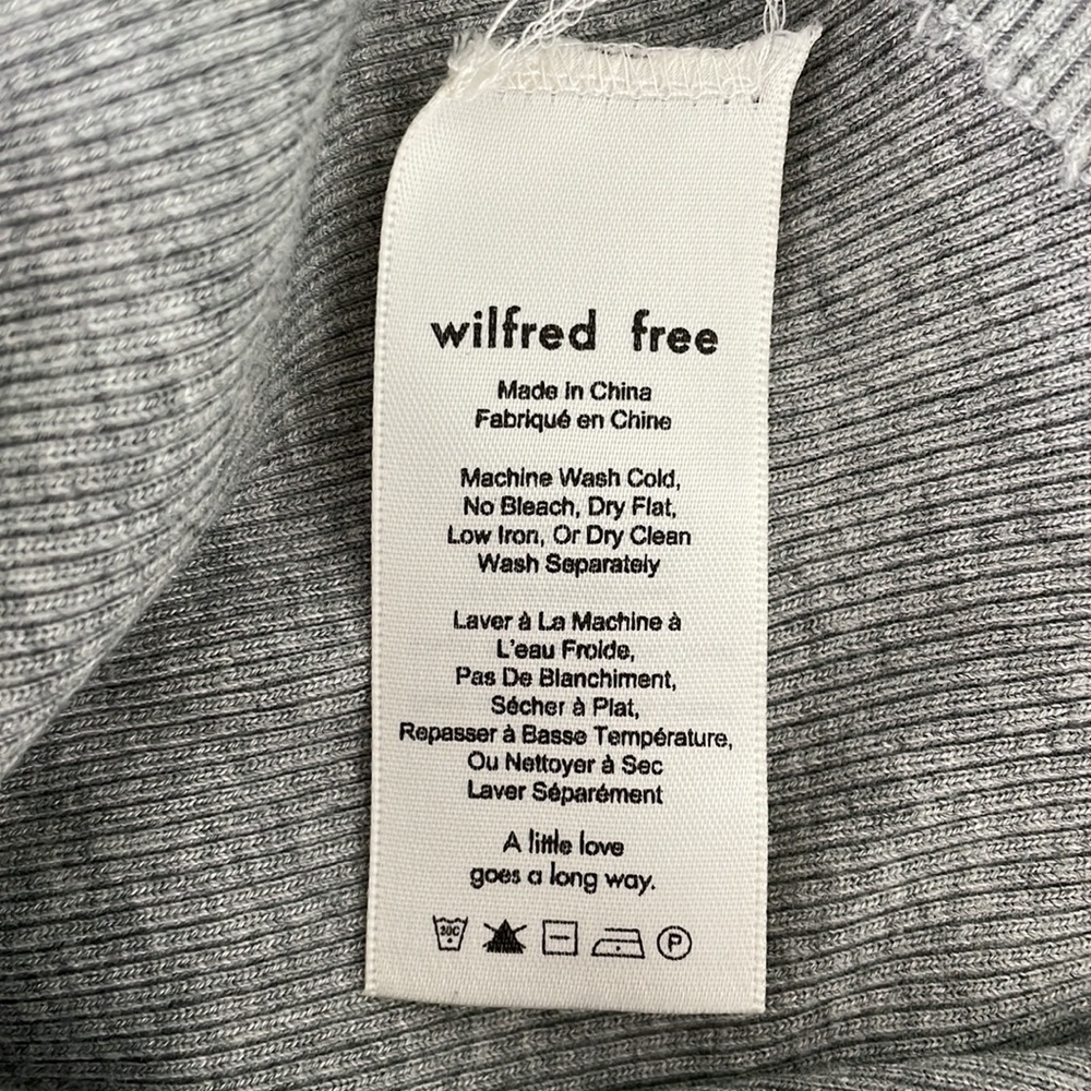 Wilfred Ribbed Tank Mini Dress in Heather Gray - Picture 8 of 9